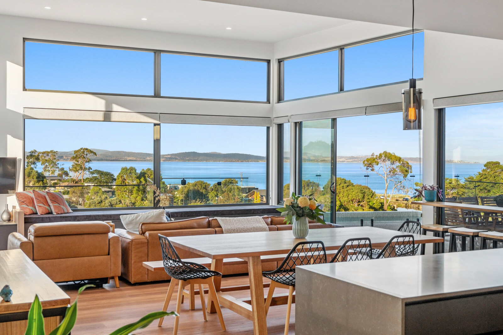 open living area with views 
