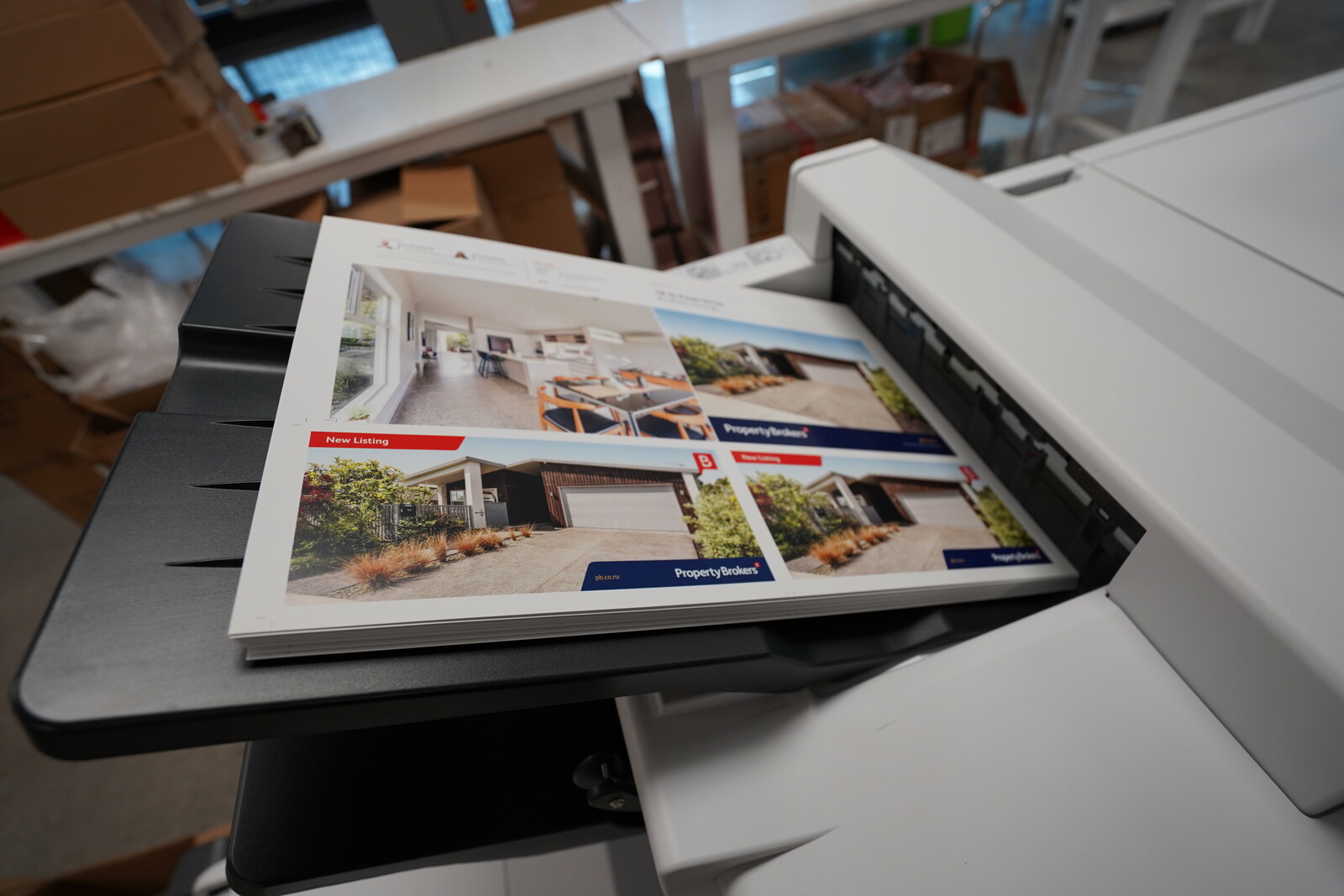 Real Estate Brochures being printed 